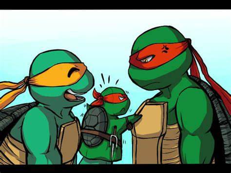 Pin en TMNT raph x leo kiss