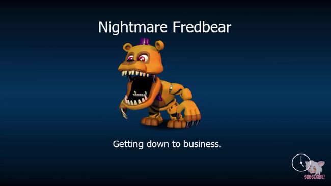 Nightmare Fredbear, Fnaf World Characters and Fan Made