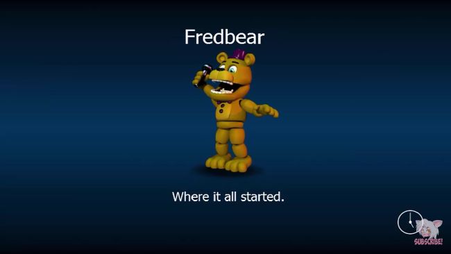 Nightmare Fredbear, Fnaf World Characters and Fan Made