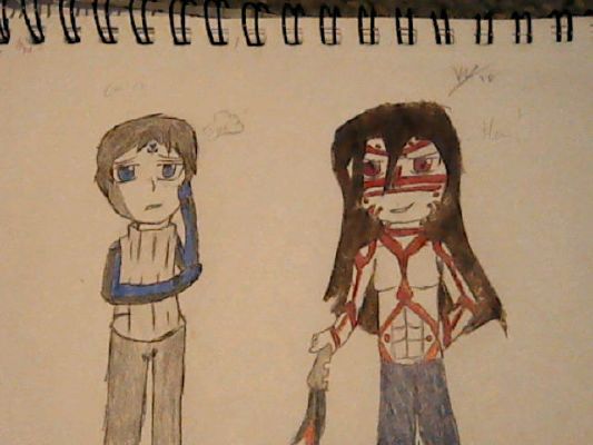 SCP-073 and SCP-076 as Chibi (COLORED), Book O' Trashy Drawings