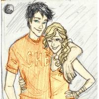 Percy and Annabeth meeting in the mark of athena