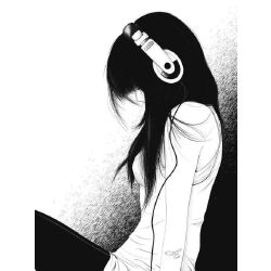 Tomboy Anime Girl With Hoodie And Headphones