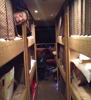 Tour Bus Is This Love Harry Styles, Tour Bus Bunk Beds