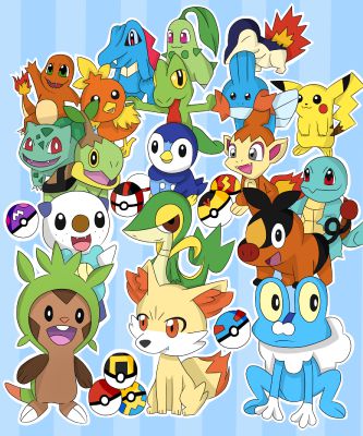 picture All Fire Water And Grass Type Pokemon water fire grass quiz