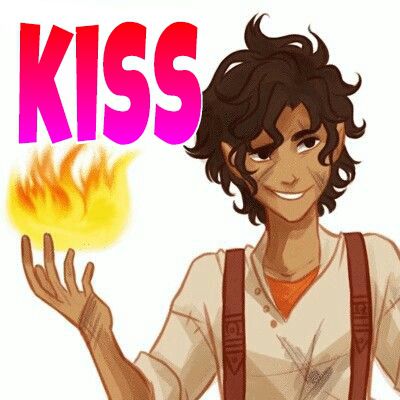 kiss | Leo Valdez reader oneshots