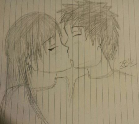 Anime Kiss Drawings
