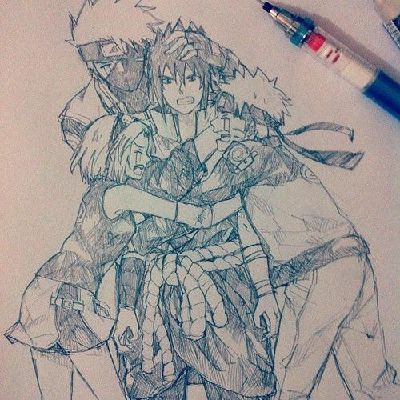 naruto school drawings