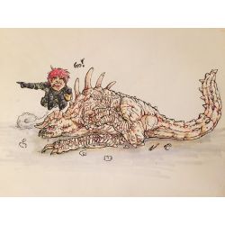 Deathclaw One with its bite, two with its claws, and one with its gore attack. deathclaw