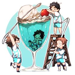 photo Iwaizumi And Oikawa As Kids oikawa x idol reader x iwaizumi
