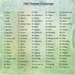 100 writing prompt challenge