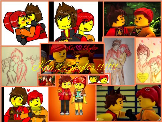 Ninjago r34. Лего Ниндзяго Кай и Скайлор. Кай и Скайлер Ниндзяго любовь. Лего Ниндзяго любовь Кая и Скайлар. Ниндзяго Кай и Скайлар комикс.