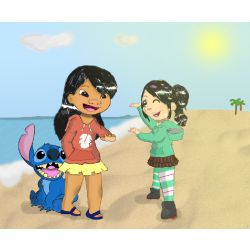 Lilo and Stitch Collaborate with Monster Inc.