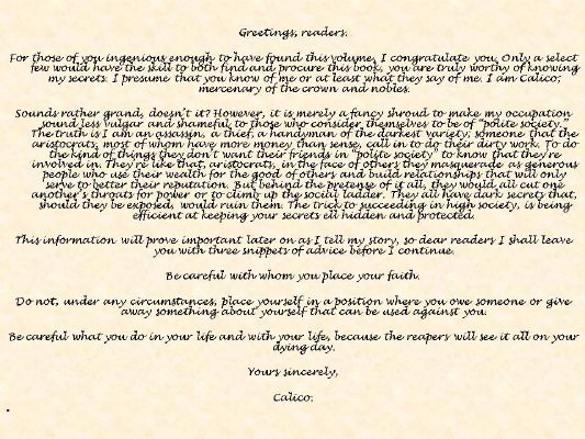 Calico A Black Butler Oc Story