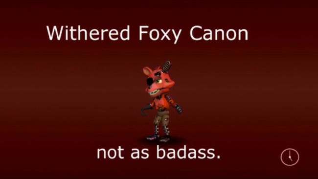 Withered Foxy Canon Fnaf World Characters And Fan Made