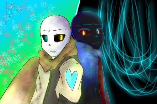 Shattered Worlds (Sans AUS X female!Reader)