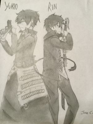 Blue Exorcist Rin Yukio Okumura My Anime Drawings Stuff Blue Exorcist Rin Yukio Okumura My Anime Drawings Stuff