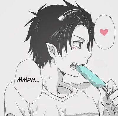 Anime Girl Eating Popsicle