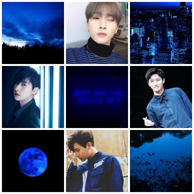 Monsta X I M Dark Blue Aesthetic My Kpop Aesthetics Requests Closed