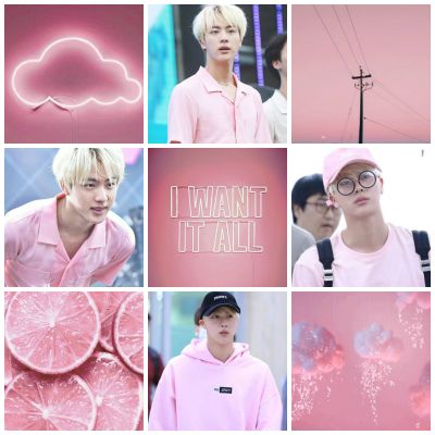 BTS Jin-Pink Aesthetic | My KPOP aesthetics!~(requests closed)