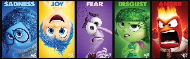 Download Hd Fear Anger Joy Disgust Sadness Inside Out Character Lineup Transparent Png Image Nicepng Com