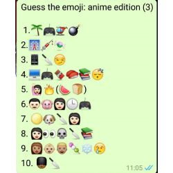 Guess The Anime With Emojis