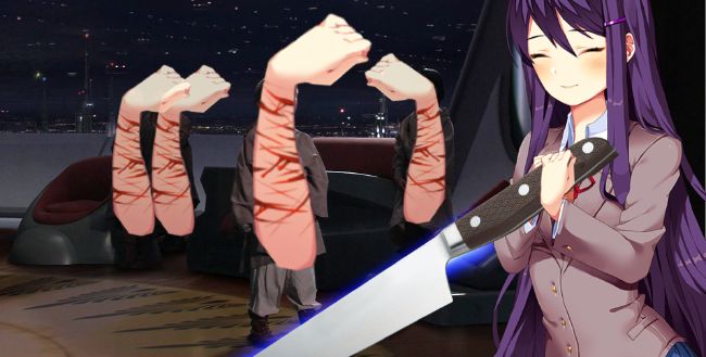 Cut Yourself Ask The Doki Doki Literature Club Members