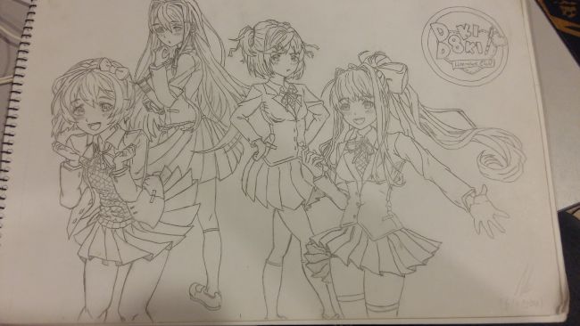 Doki Doki Literature Club Drawings