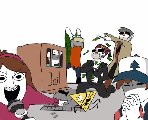 Monopoly Night Gravity Falls Spam