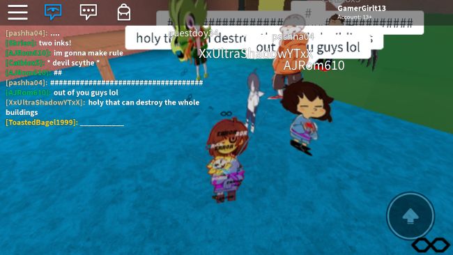 Roleplays With My Friends On Roblox 1 My Sketchbook 3 - image underswap chara i guess roblox undertale amino