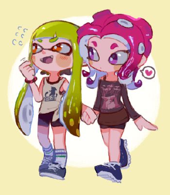 Octo-squid date | Squid & Octo love ( Agent 3 x Agent 8~Splatoon 2)