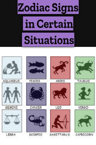 Zodiac Signs in Certain Situations [DISCONTINUED]