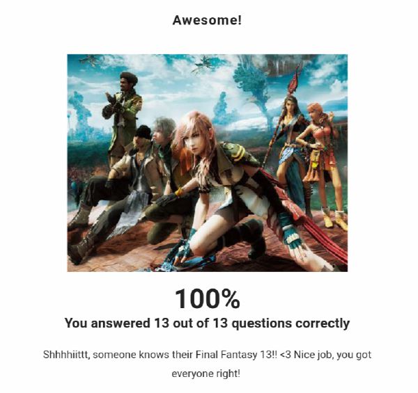 What FFXIII character are you Quiz