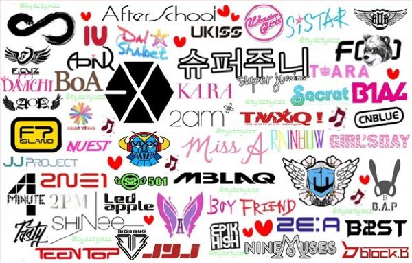 Guess the kpop group by their logo! - Test