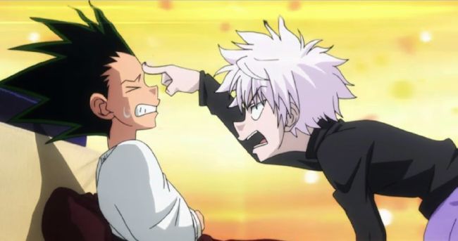 Gon And Killua Training With Bisky