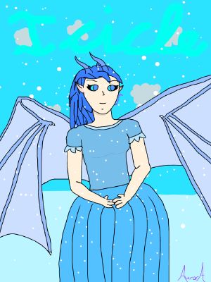 Aurora S Human Icicle Wings Of Fire Icewing Art Contest
