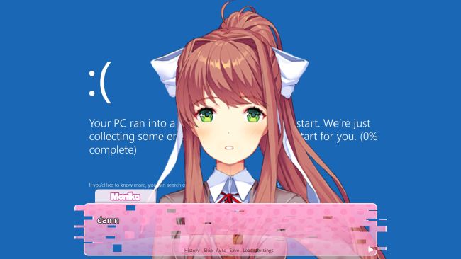 doki doki just monika memes