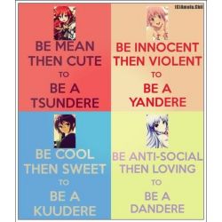 Featured image of post Tsundere Yandere Dandere Kuudere Deredere Himedere 11 comments some words you may often hear when talking about girls in anime are tsundere kuudere and yandere