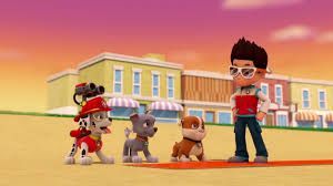 paw patrol pups save a white wolf