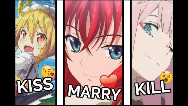 Anime Quiz Kiss Marry Kill