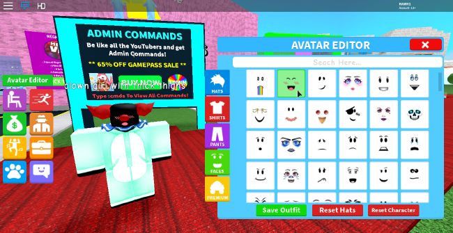 Cursed Clownahegao Roblox Screenshots - how to sell admin commands on roblox