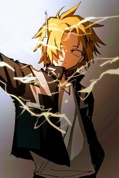 Hey How Ya Doing Lightning Struck Denki Kaminari X Reader Denki Kaminari X Reader