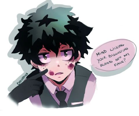 I-I'll do it!!! | mha make me blush(please don t ask im bored )