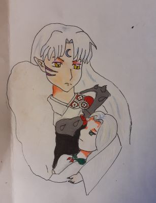 Saved | two world- sesshomaru x reader