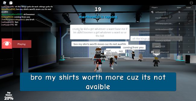 rap words for roblox