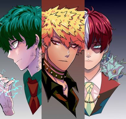 If Love Was Green And Red: Villain!Izuku X Shy!hero! Reader X Villiain ...