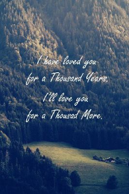 a thousand years song