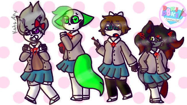 Me And My Oc S In Ddlc Art Club