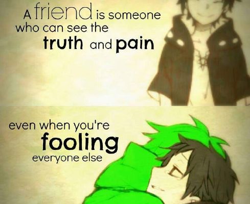 True Friend Anime Quotes About How I Feel At The Moment