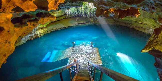 underwater cave