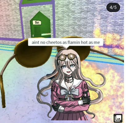 Here's your cursed roblox memes but danganronpa